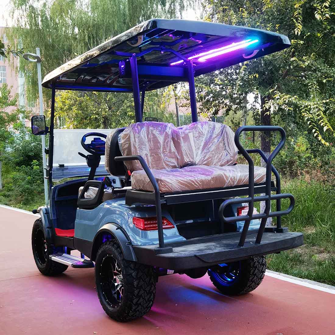 4-Seater Electric Golf Cart with Multimedia Screen | Multi-Purpose Utility Vehicle | YIPU-GC-J 2S+2S
