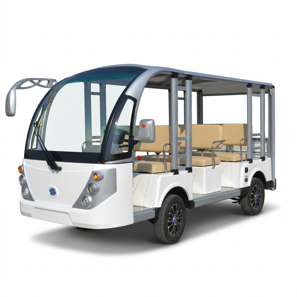 8-Seater Electric Sightseeing Vehicle – 48V/72V Resort Shuttle | YIPU-SC-O 8S