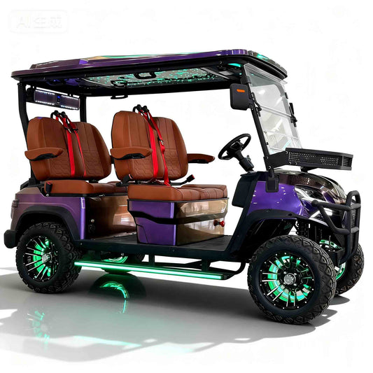 4-Seater Electric Golf Cart with Multimedia Screen | Multi-Purpose Utility Vehicle | YIPU-GC-L 4S