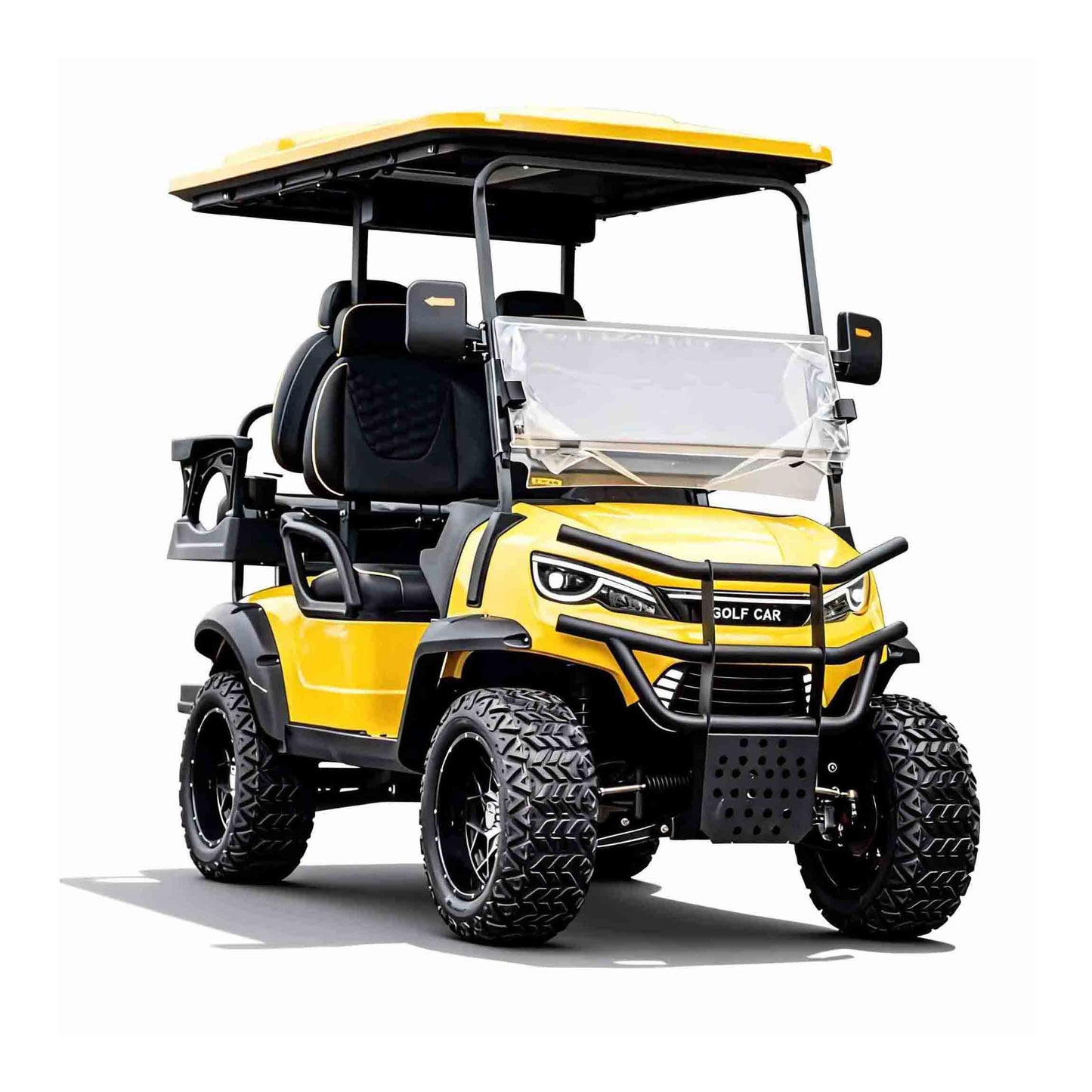 4-Seater Electric Golf Cart with Multimedia Screen | Multi-Purpose Utility Vehicle | YIPU-GC-K 2S+2S