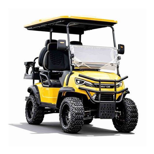 4-Seater Electric Golf Cart with Multimedia Screen | Multi-Purpose Utility Vehicle | YIPU-GC-K 2S+2S