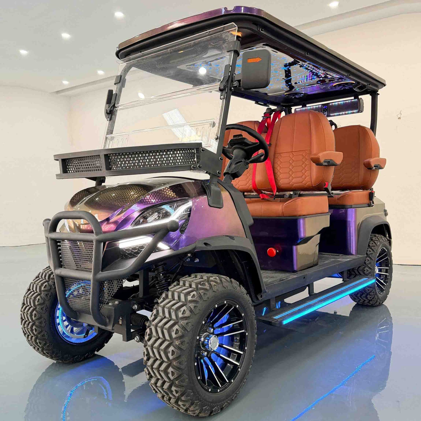4-Seater Electric Golf Cart with Multimedia Screen | Multi-Purpose Utility Vehicle | YIPU-GC-L 4S