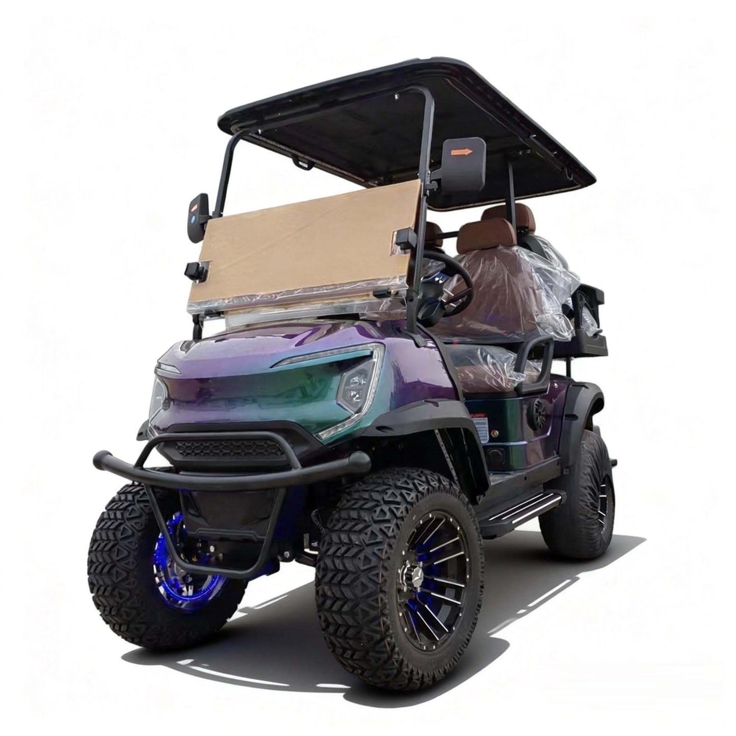 4-Seater Electric Golf Cart with Multimedia Screen | Multi-Purpose Utility Vehicle | YIPU-GC-D 2S+2S