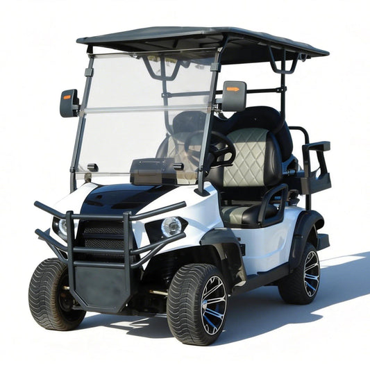 4-Seater Electric Golf Cart with Multimedia Screen | Multi-Purpose Utility Vehicle | YIPU-GC-C 2S+2S