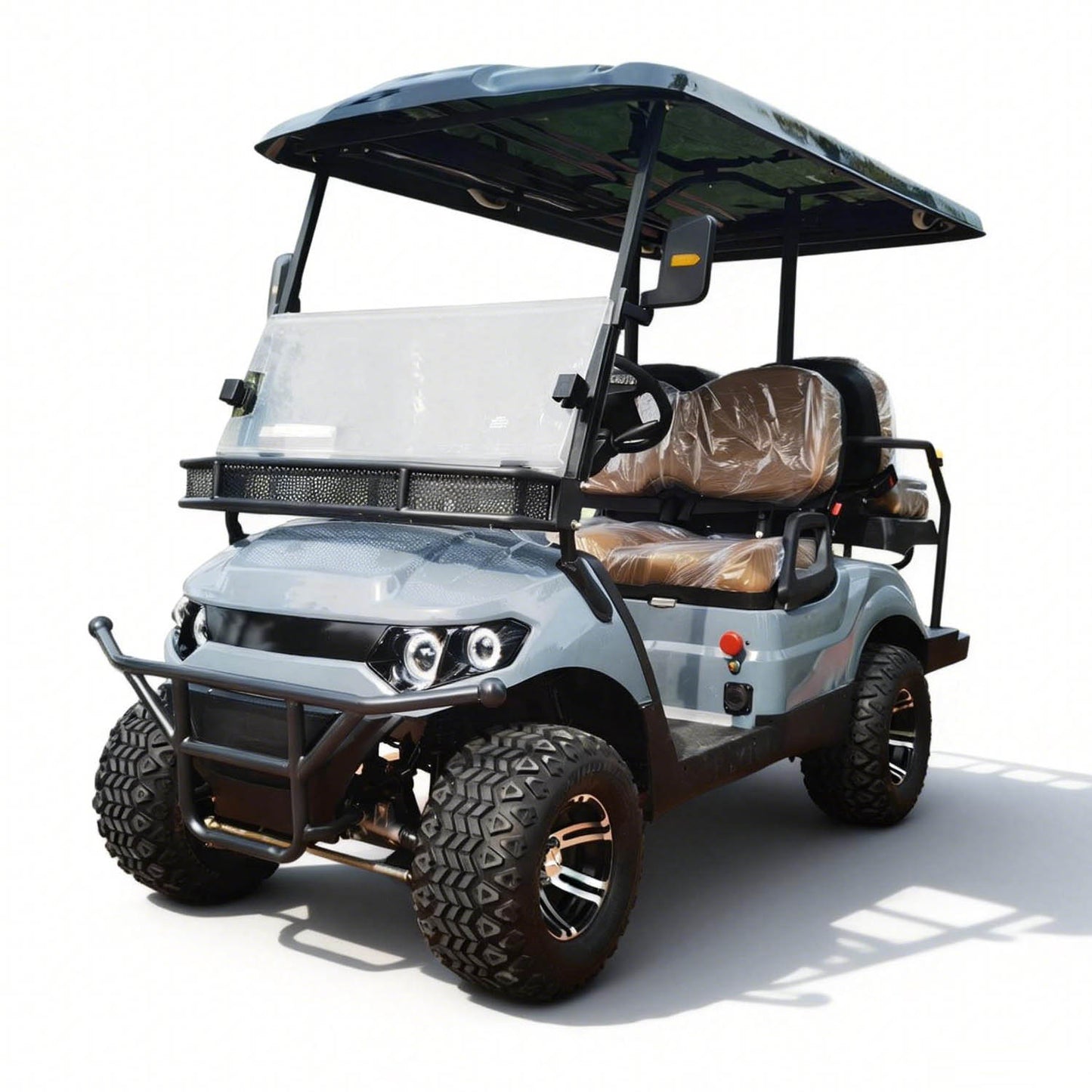 4-Seater Electric Golf Cart with Multimedia Screen | Multi-Purpose Utility Vehicle | YIPU-GC-J 2S+2S
