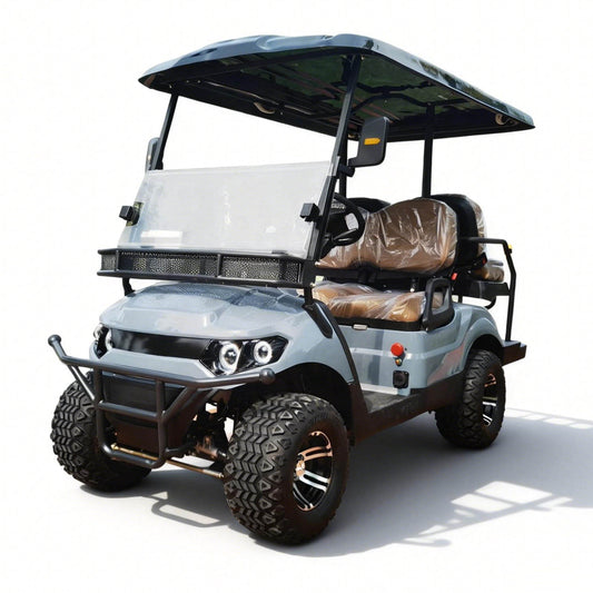 4-Seater Electric Golf Cart with Multimedia Screen | Multi-Purpose Utility Vehicle | YIPU-GC-J 2S+2S