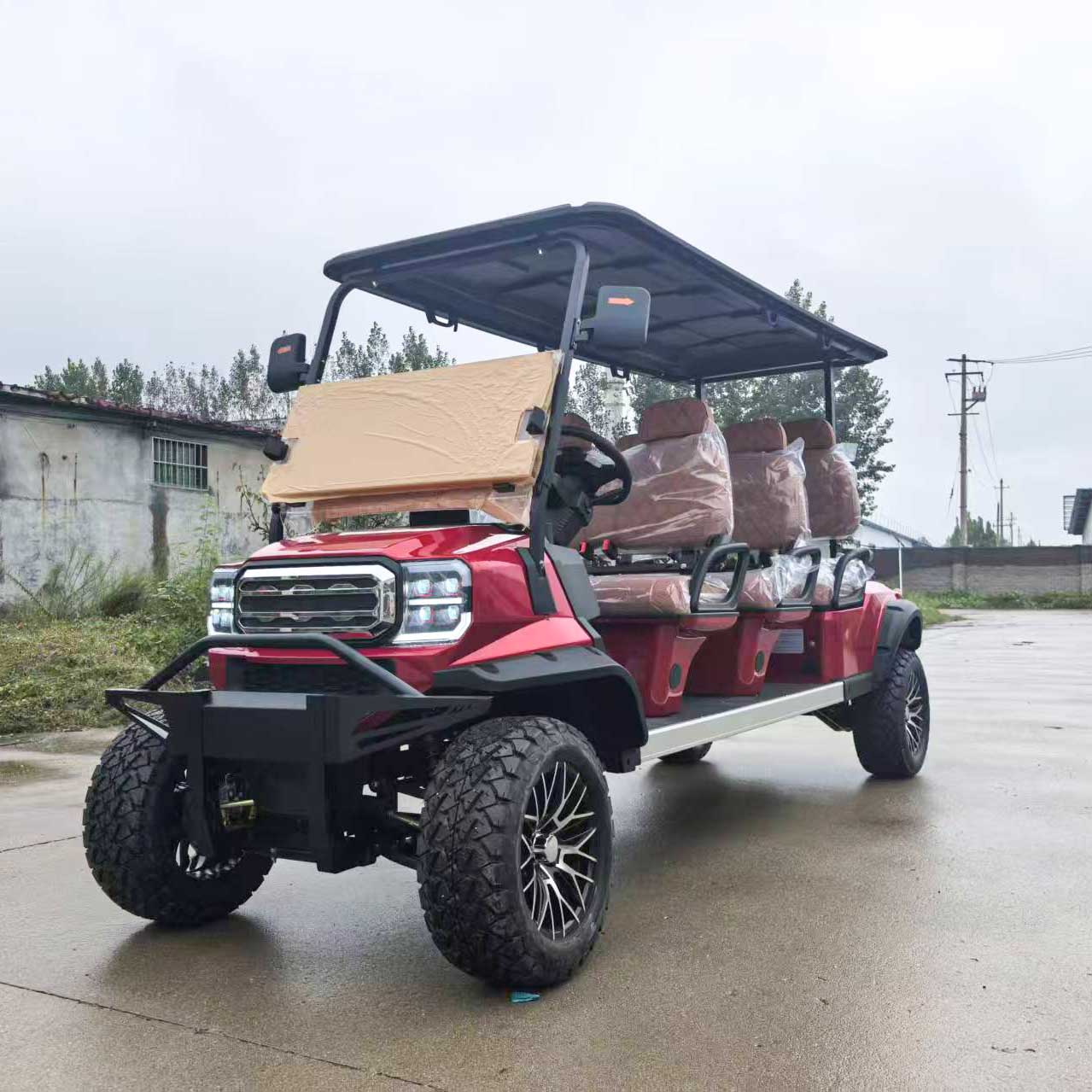 6-Seater Electric Golf Cart with Multimedia Screen | Multi-Purpose Utility Vehicle | YIPU-GC-E 6S