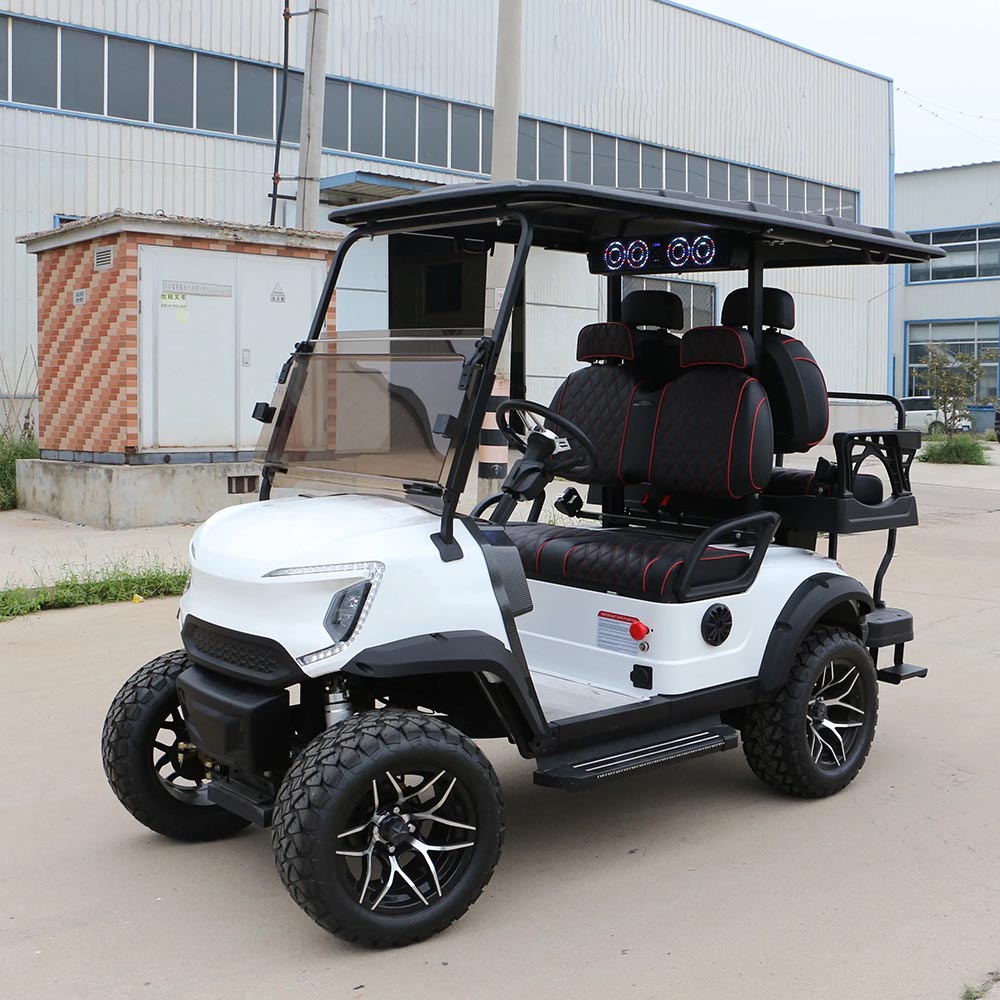 4-Seater Electric Golf Cart with Multimedia Screen | Multi-Purpose Utility Vehicle | YIPU-GC-D 2S+2S