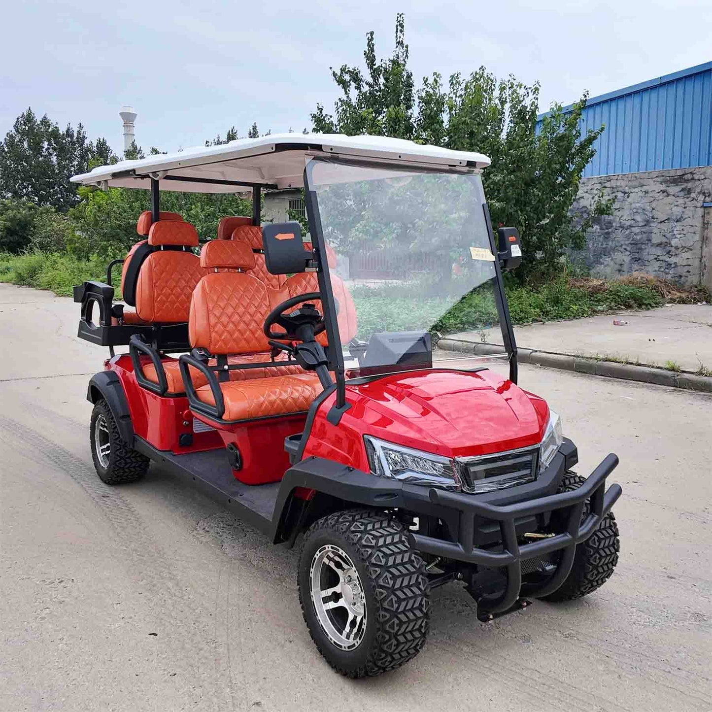 6-Seater Electric Golf Cart with Multimedia Screen | Multi-Purpose Utility Vehicle | YIPU-GC-G 4S+2S