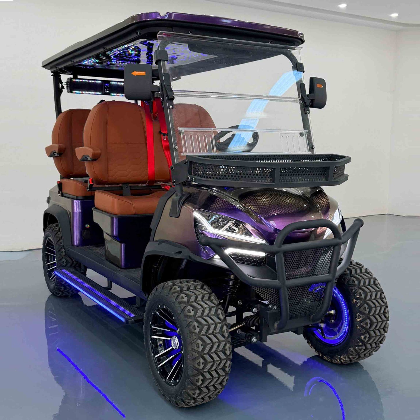 4-Seater Electric Golf Cart with Multimedia Screen | Multi-Purpose Utility Vehicle | YIPU-GC-L 4S