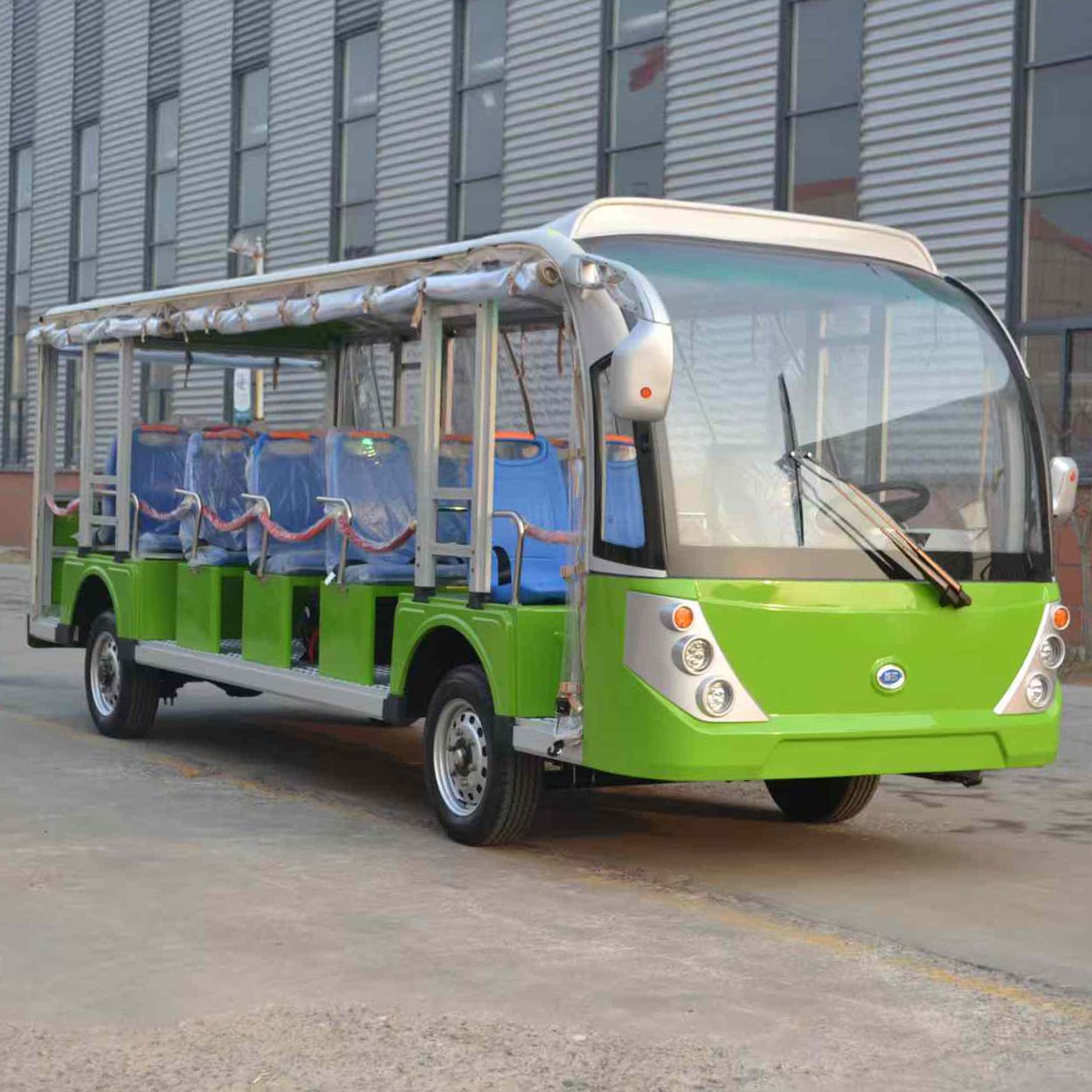 23-Seater Electric Sightseeing Vehicle – 96V Lithium Tour Tram | YIPU-SC-O 23S