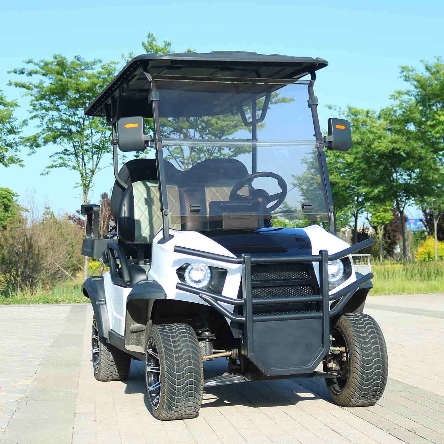 4-Seater Electric Golf Cart with Multimedia Screen | Multi-Purpose Utility Vehicle | YIPU-GC-C 2S+2S