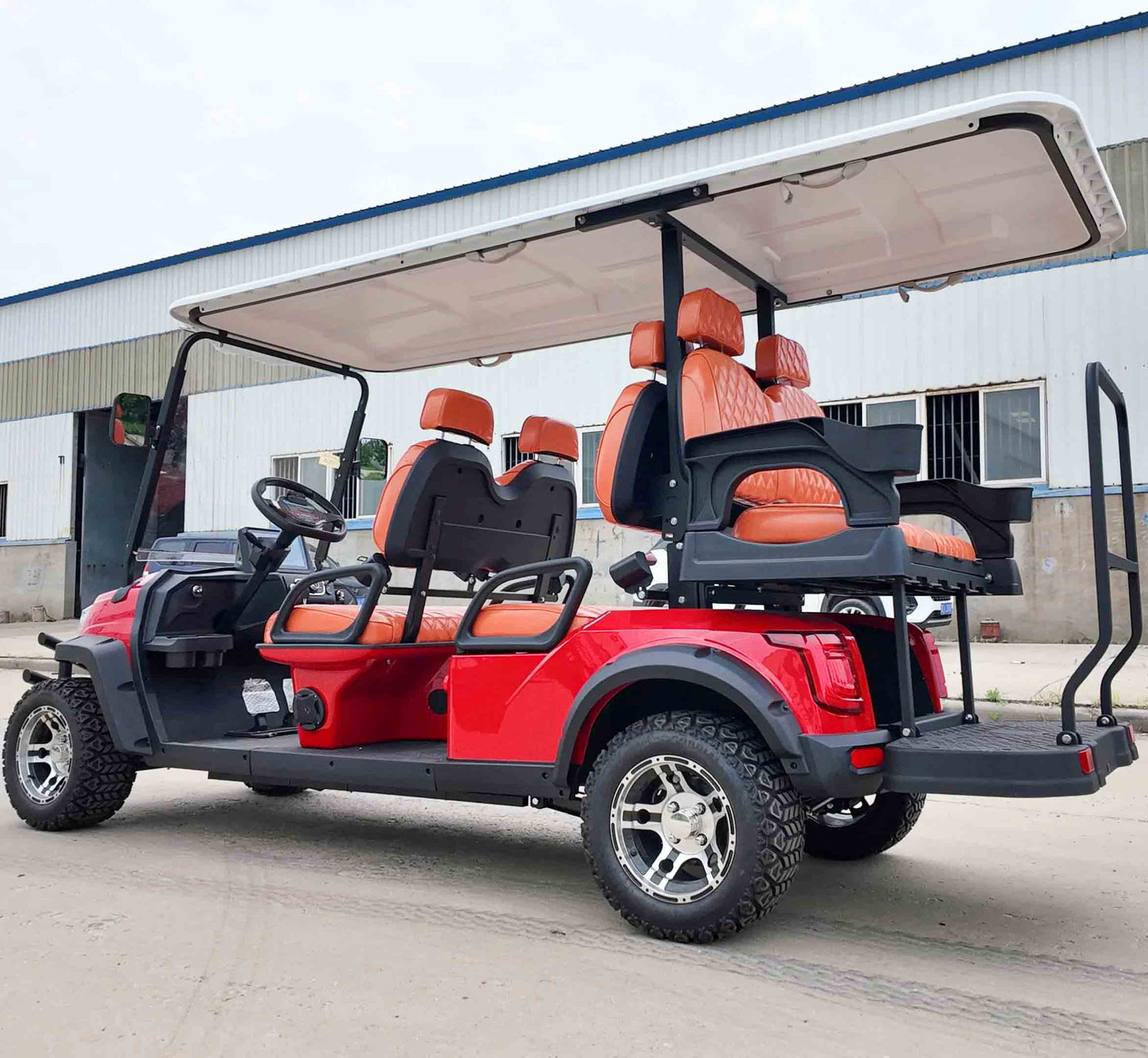 6-Seater Electric Golf Cart with Multimedia Screen | Multi-Purpose Utility Vehicle | YIPU-GC-G 4S+2S