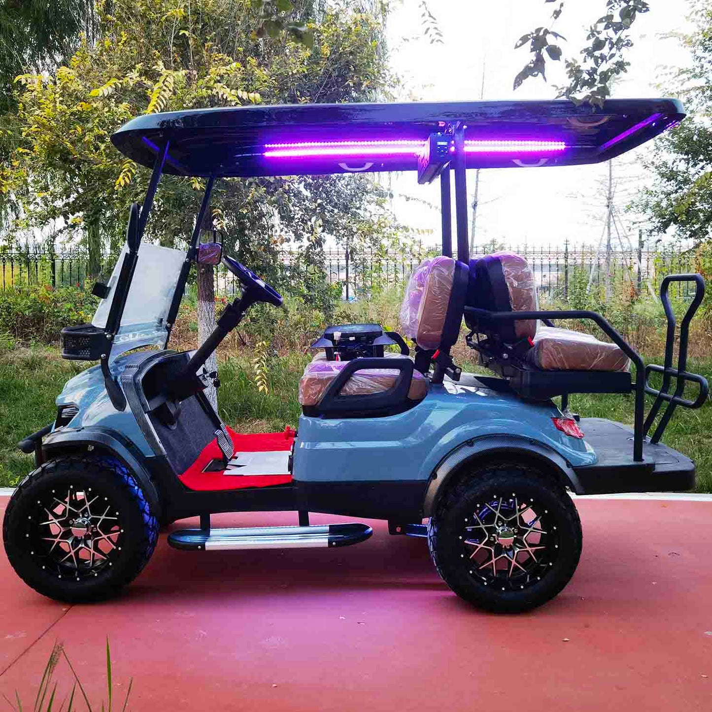 4-Seater Electric Golf Cart with Multimedia Screen | Multi-Purpose Utility Vehicle | YIPU-GC-J 2S+2S