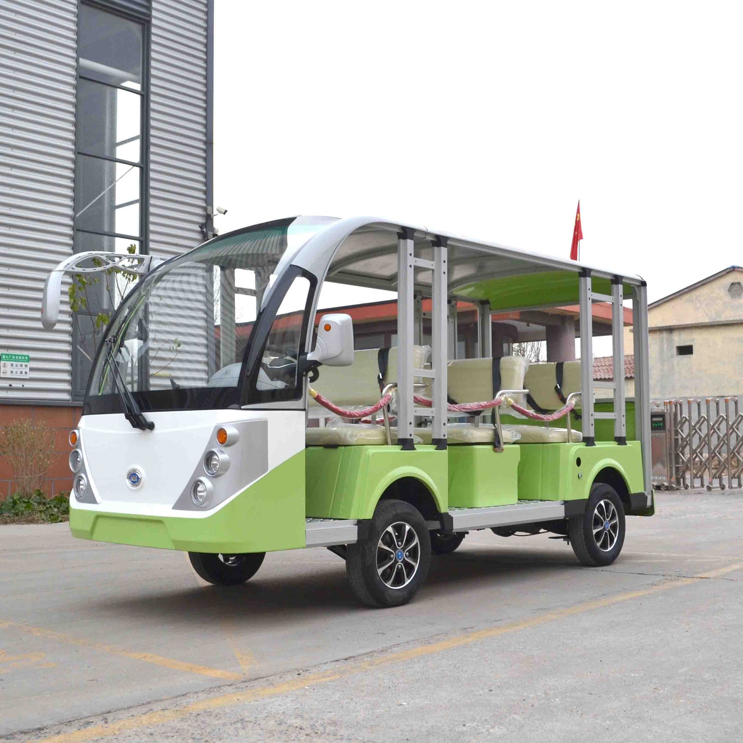 8-Seater Electric Sightseeing Vehicle – 48V/72V Resort Shuttle | YIPU-SC-O 8S