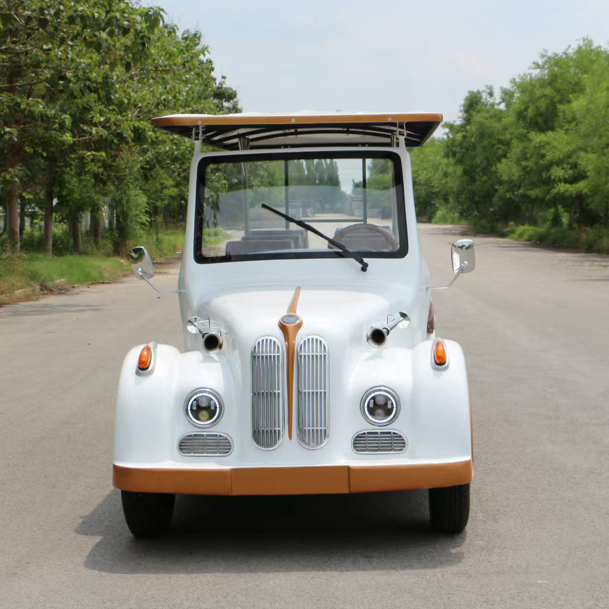 11-Seater Vintage Electric Tour Car – 72V Classic Sightseeing Vehicle with Steel Body | YIPU-CC 11S