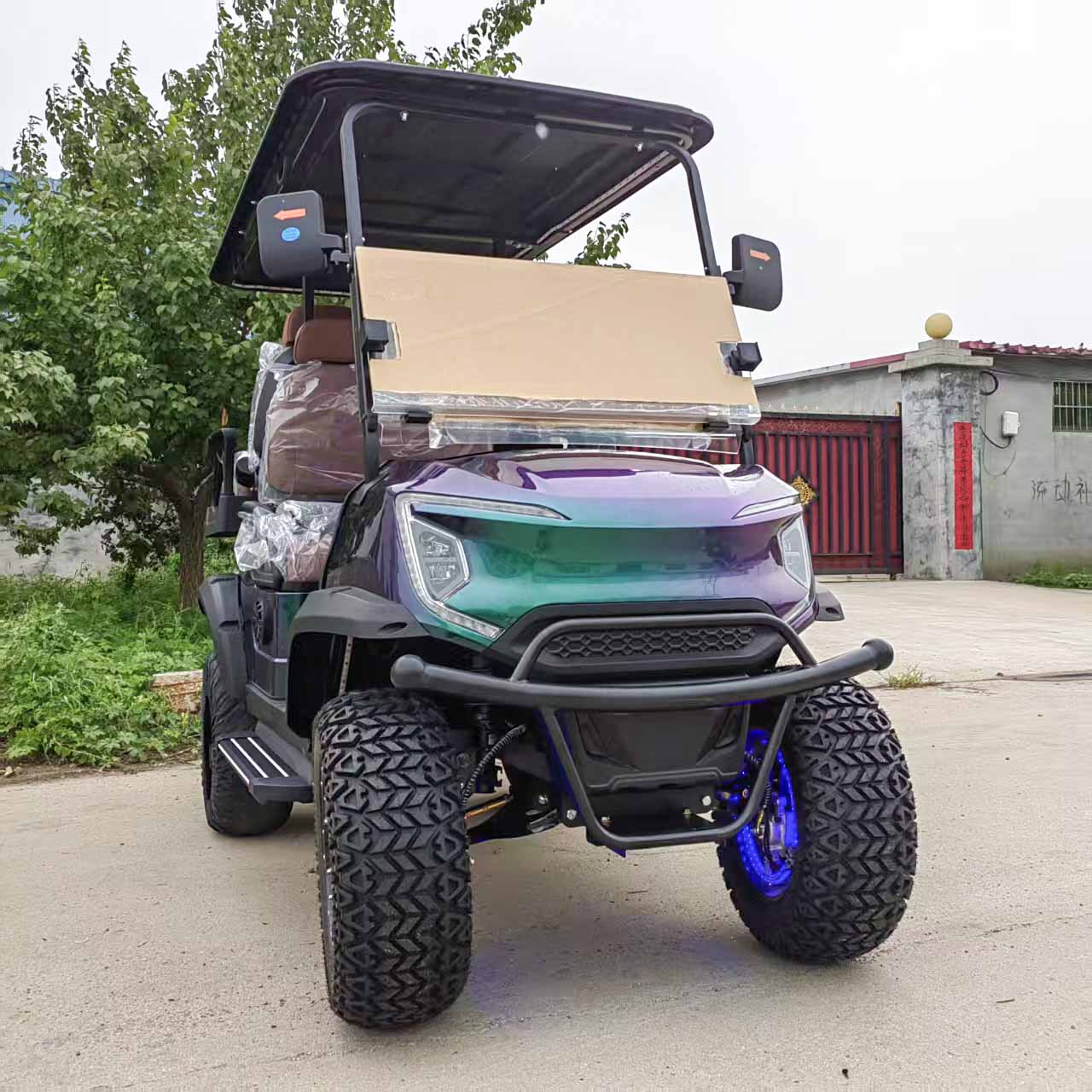 4-Seater Electric Golf Cart with Multimedia Screen | Multi-Purpose Utility Vehicle | YIPU-GC-D 2S+2S