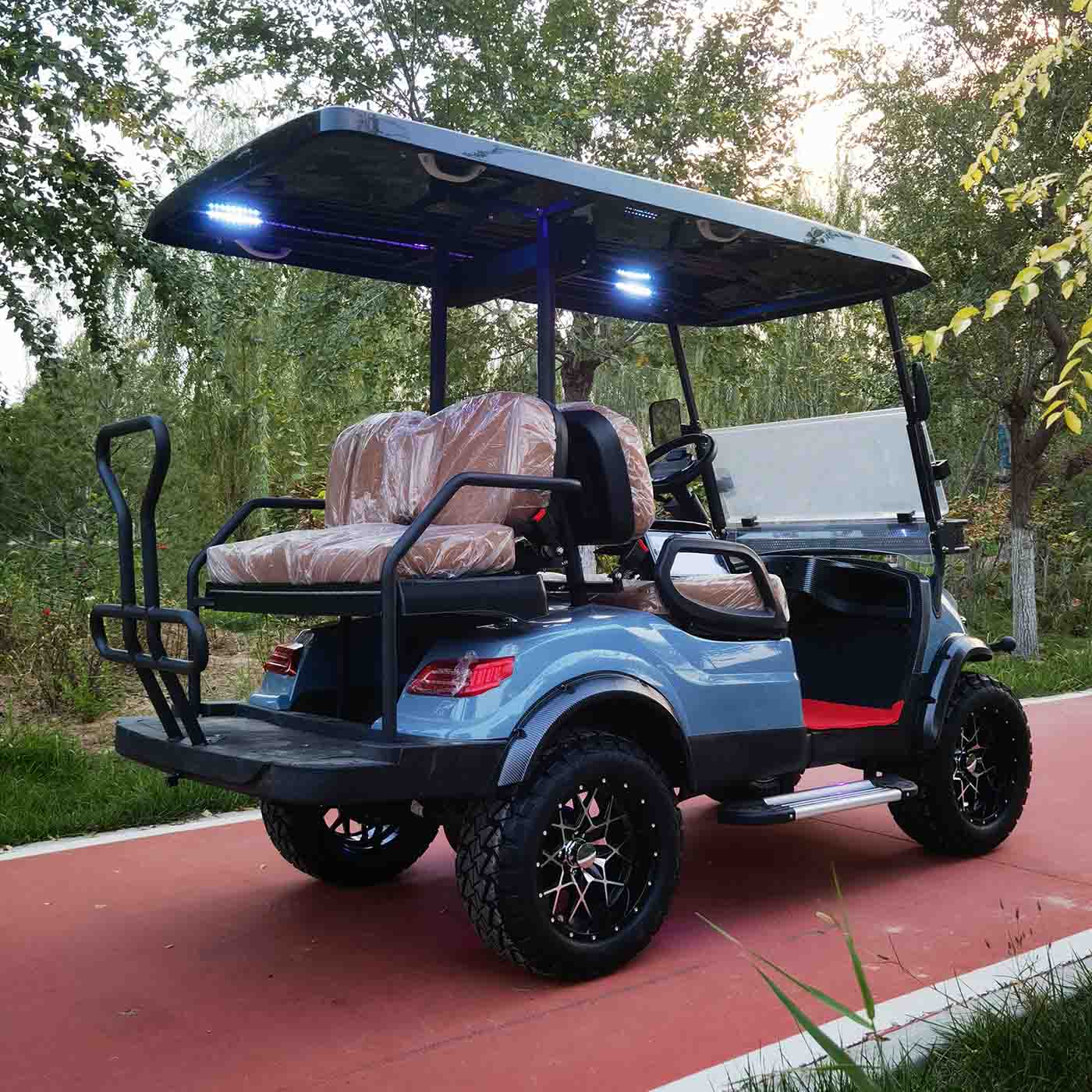 4-Seater Electric Golf Cart with Multimedia Screen | Multi-Purpose Utility Vehicle | YIPU-GC-J 2S+2S