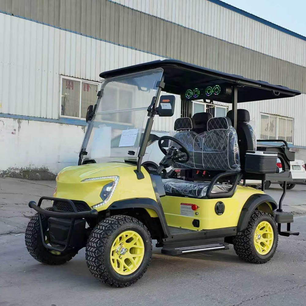 4-Seater Electric Golf Cart with Multimedia Screen | Multi-Purpose Utility Vehicle | YIPU-GC-D 2S+2S