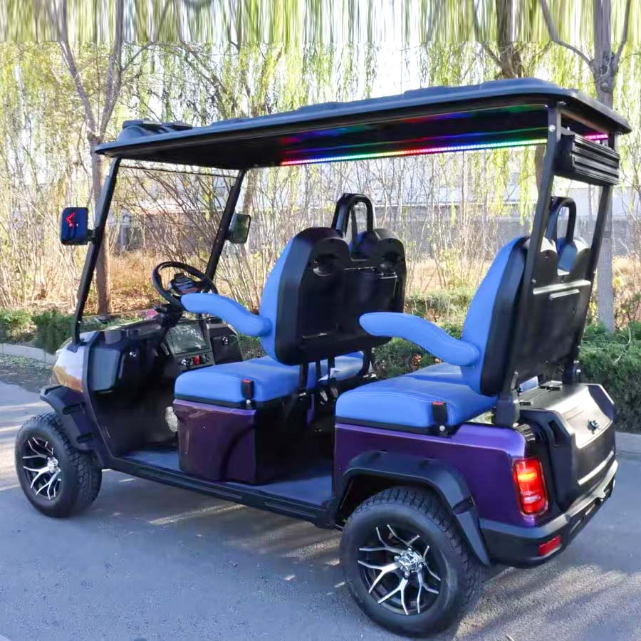 4-Seater Electric Golf Cart with Multimedia Screen | Multi-Purpose Utility Vehicle | YIPU-GC-F 4S