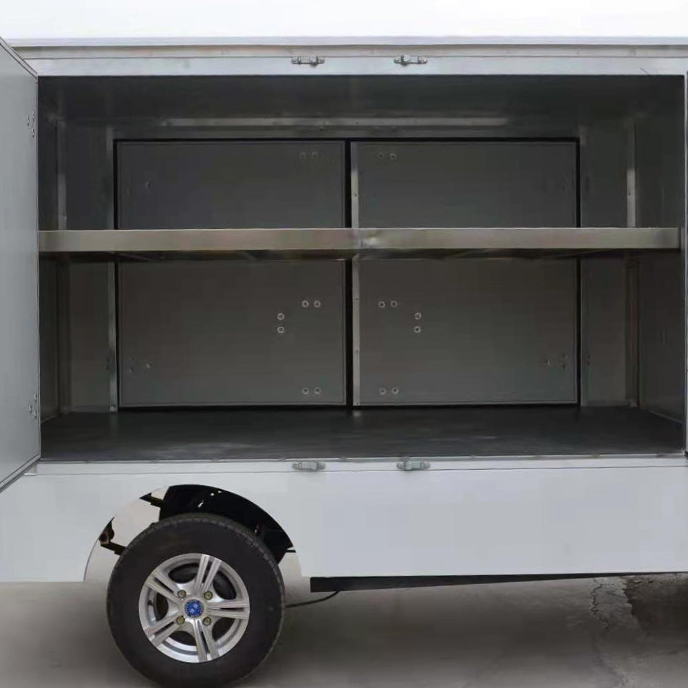 2-Seater Electric Food Delivery Cart – 48V/72V with Insulated Cargo Box | YIPU-FDC 1T