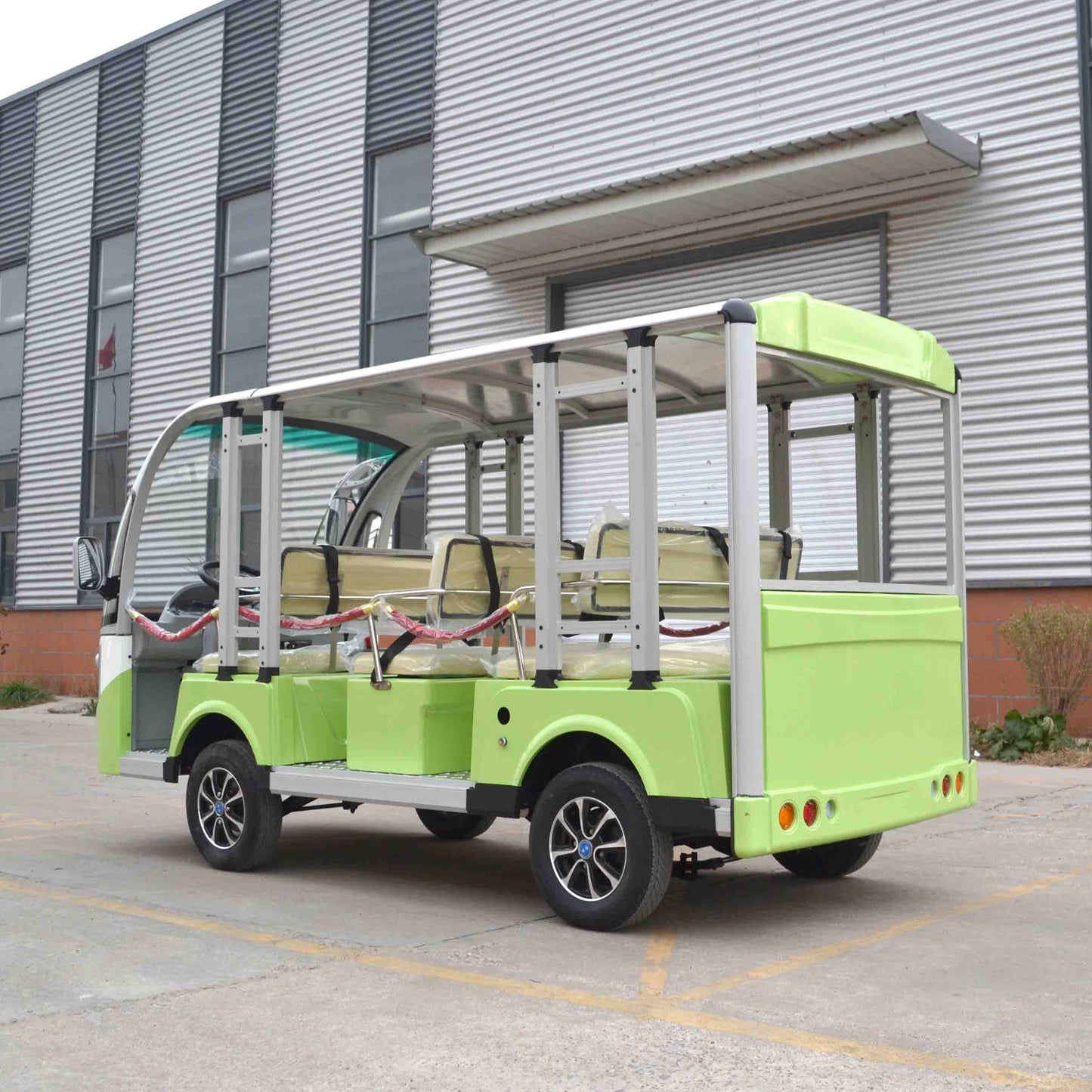 8-Seater Electric Sightseeing Vehicle – 48V/72V Resort Shuttle | YIPU-SC-O 8S