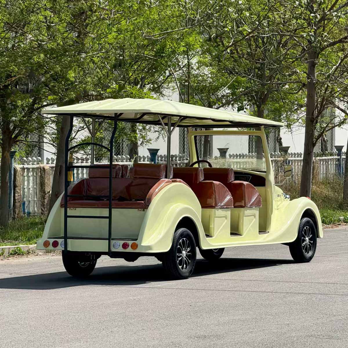11-Seater Vintage Electric Tour Car – 72V Classic Sightseeing Vehicle with Steel Body | YIPU-CC 11S