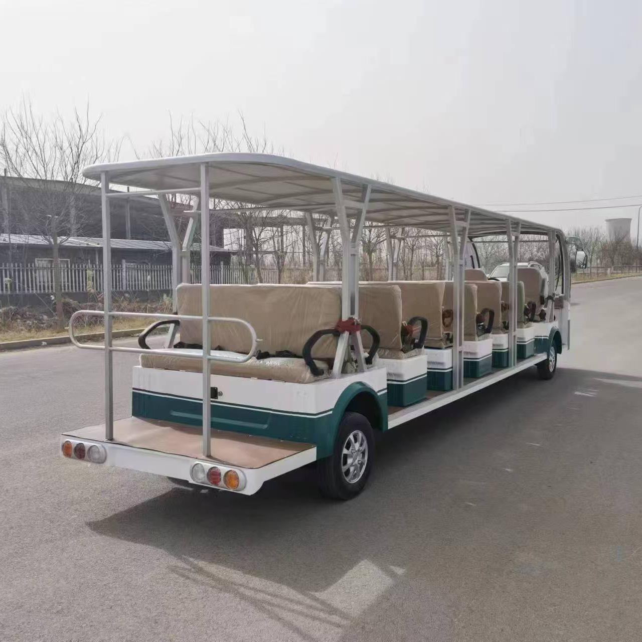 23-Seater Electric Sightseeing Vehicle – 96V Lithium Tour Tram | YIPU-SC-O 23S