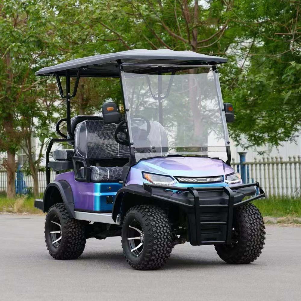 4-Seater Electric Golf Cart with Multimedia Screen | Multi-Purpose Utility Vehicle | YIPU-GC-H 2S+2S