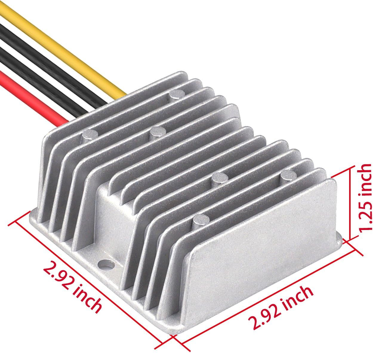DC 24V Step down to 13.8V 20A 276W Converter Voltage Regulator, Waterproof DC/DC Voltage Reducer Buck Transformer Power Supply for Golf Cart