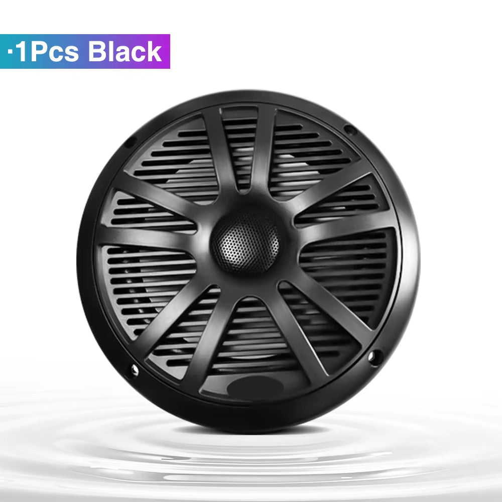 6.5 Inch Marine Speakers 1PCS 120W Waterproof Weather Resistant Stereo Boat Speakers for Yachts Golf Cart ATV UTV Ship Sauna