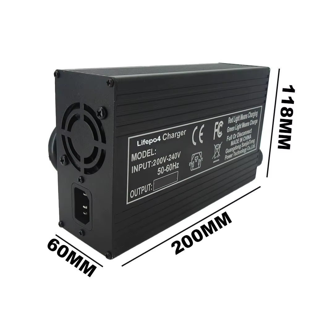 14.6V 30A Lifepo4 Fast Charger 4S 12V 12.8V Iron Phosphate Solar Energy Storage RV Golf Cart Battery Charger Alligator Clip