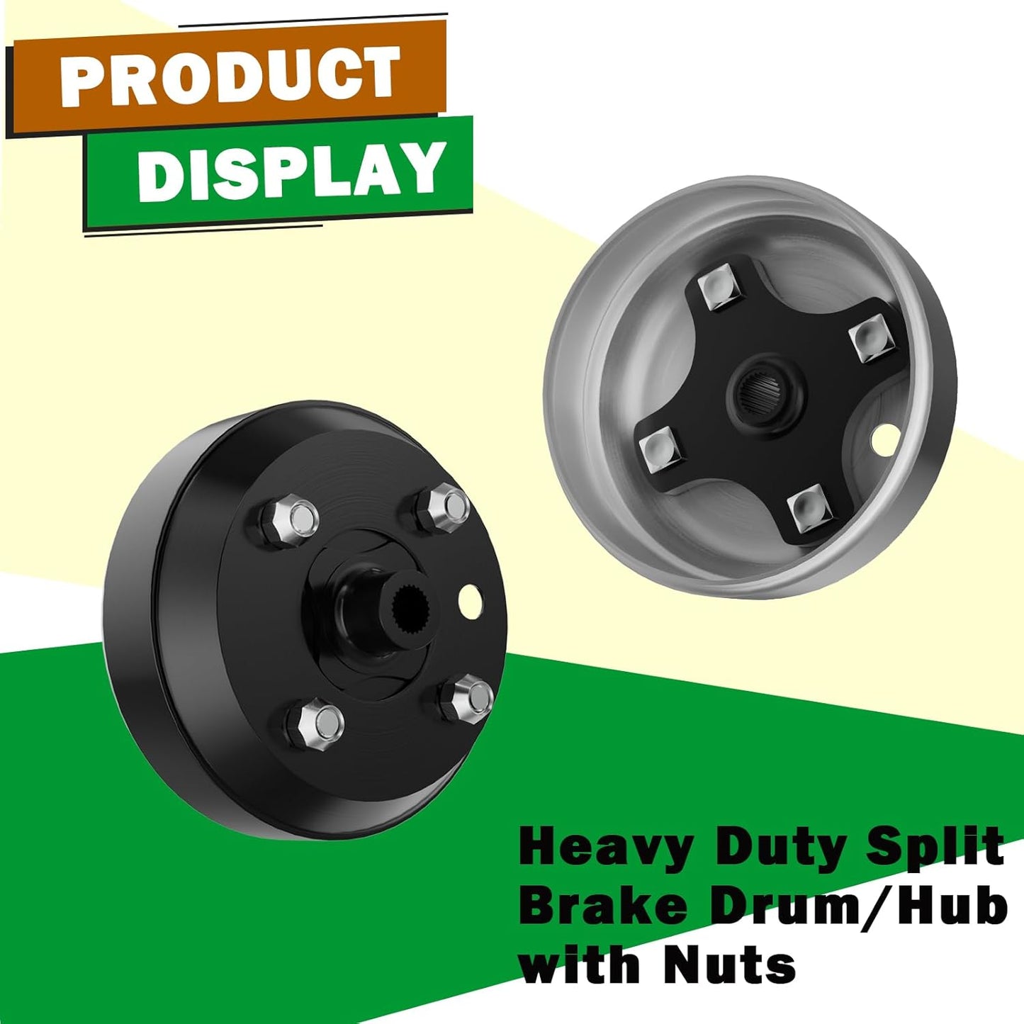 EZGO TXT Heavy Duty Split Brake Drum/Hub for 1982-Up Electric Carts