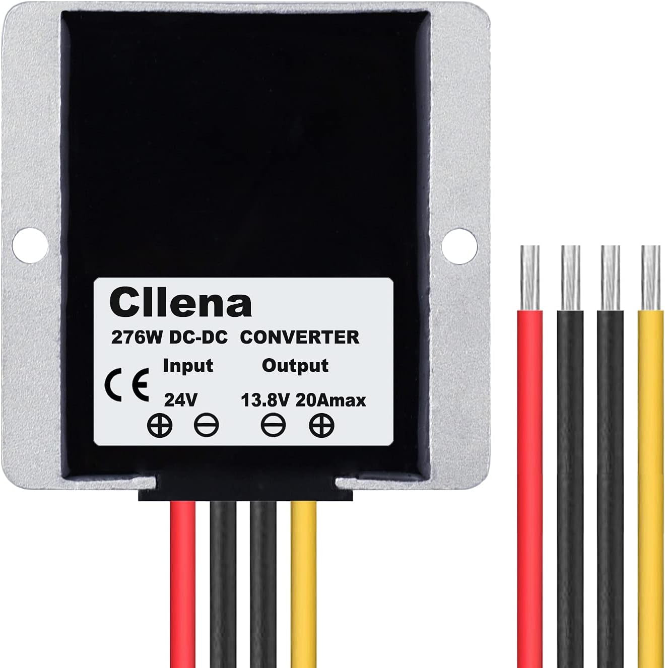 DC 24V Step down to 13.8V 20A 276W Converter Voltage Regulator, Waterproof DC/DC Voltage Reducer Buck Transformer Power Supply for Golf Cart