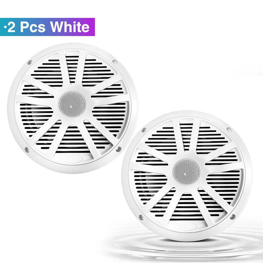 6.5 Inch Marine Speakers 1PCS 120W Waterproof Weather Resistant Stereo Boat Speakers for Yachts Golf Cart ATV UTV Ship Sauna