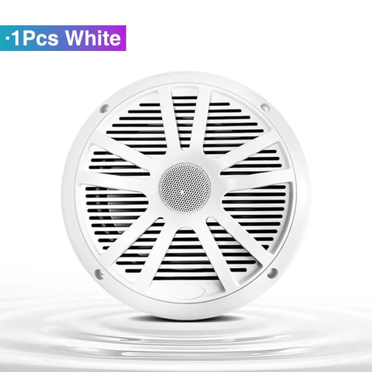 6.5 Inch Marine Speakers 1PCS 120W Waterproof Weather Resistant Stereo Boat Speakers for Yachts Golf Cart ATV UTV Ship Sauna