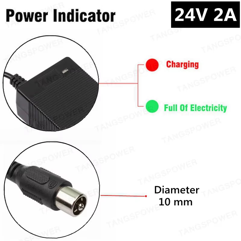 24V 2A Lead-Acid Battery Charger for 28.8V Electric Wheelchair for Golf Cart Lead Acid Charger for Weeding Machine High Quality