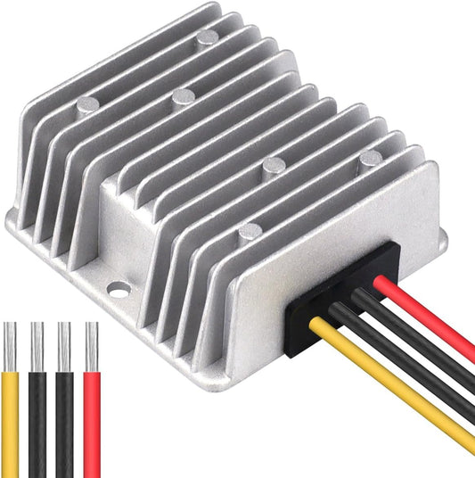 DC 24V Step down to 13.8V 20A 276W Converter Voltage Regulator, Waterproof DC/DC Voltage Reducer Buck Transformer Power Supply for Golf Cart