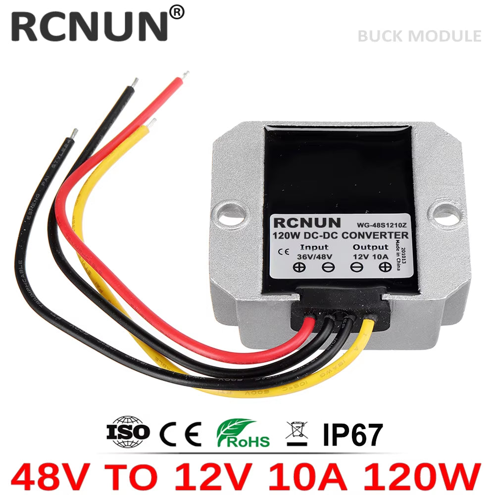 Step down 36V 48V to 12V 2A 5A 10A 20A 30A 40A 50A 60A 80A 100A DC DC Power Converter 48V-12V Golf Cart Voltage Regulator
